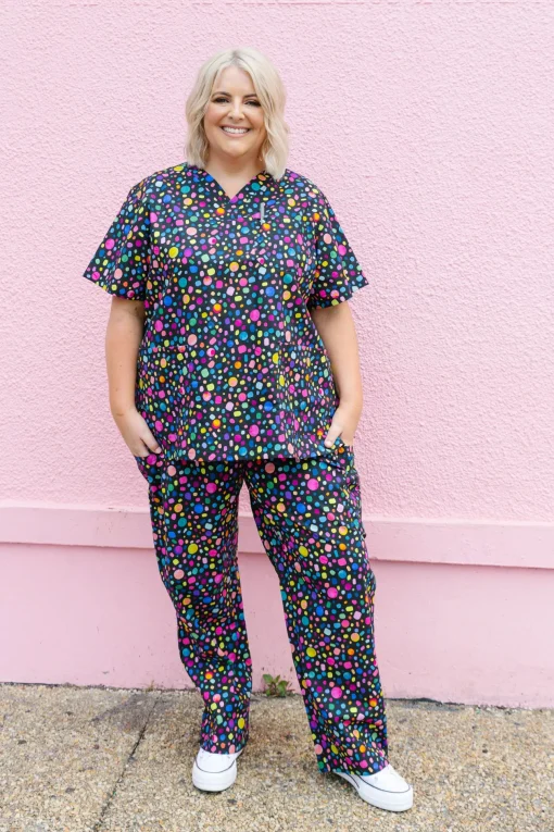 Audrey Scrubs in Black Pebble by Kasey Rainbow
