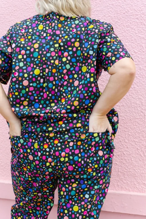Audrey Scrubs in Black Pebble by Kasey Rainbow