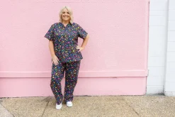 Audrey Scrubs in Black Pebble by Kasey Rainbow