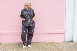 Audrey Scrubs in Black Pebble by Kasey Rainbow