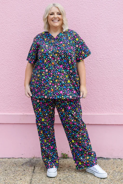Audrey Scrubs in Black Pebble by Kasey Rainbow