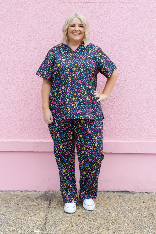 Audrey Scrubs in Black Pebble by Kasey Rainbow