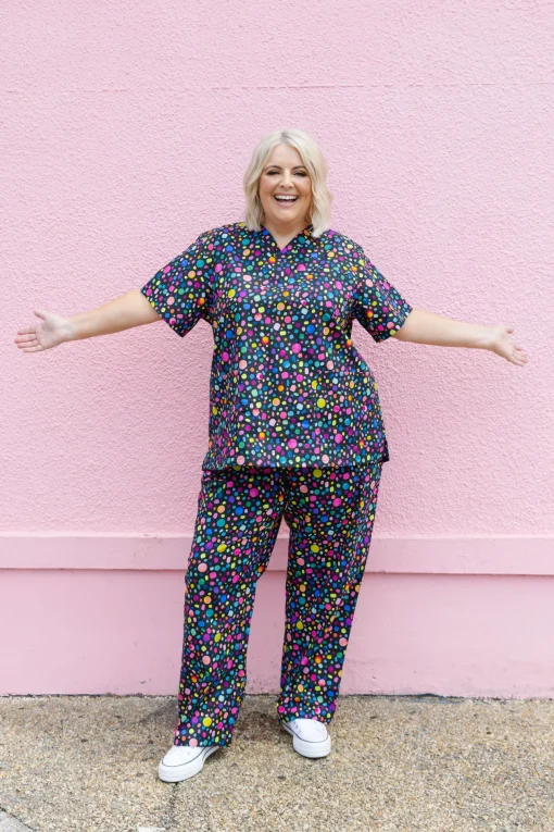 Audrey Scrubs in Black Pebble by Kasey Rainbow