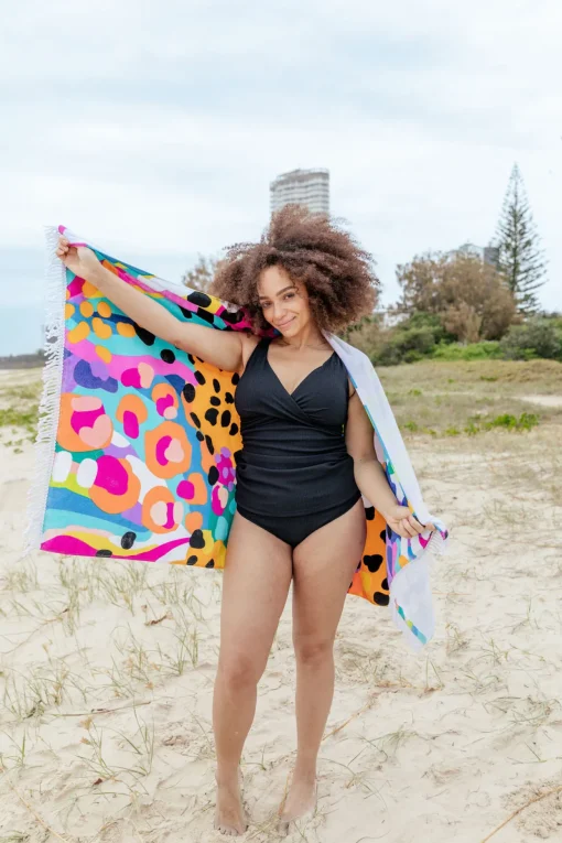 Beach Towel in Kasey Swim by Kasey Rainbow