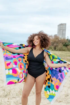 Beach Towel in Kasey Swim by Kasey Rainbow