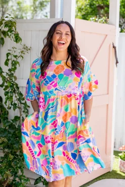 Bianca Dress in Peachy Keen by Kasey Rainbow