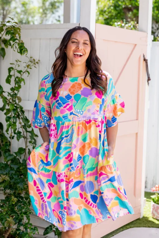 Bianca Dress in Peachy Keen by Kasey Rainbow