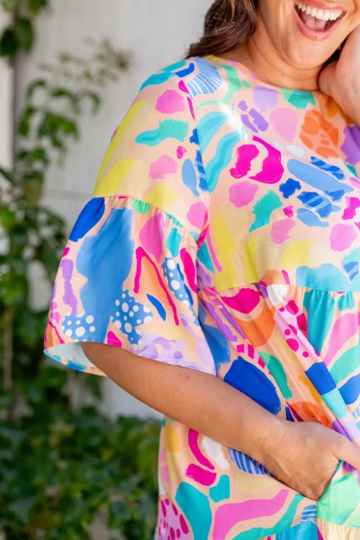Bianca Dress in Peachy Keen by Kasey Rainbow