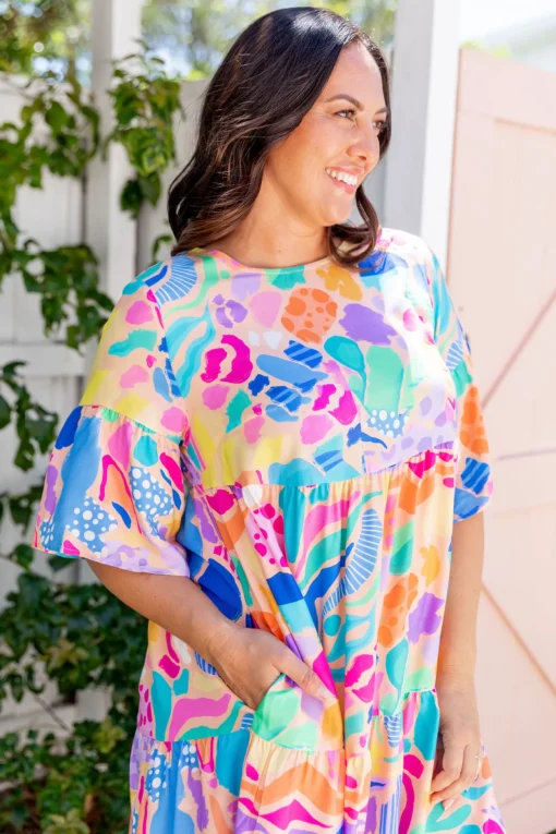 Bianca Dress in Peachy Keen by Kasey Rainbow