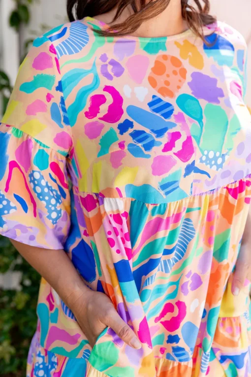 Bianca Dress in Peachy Keen by Kasey Rainbow