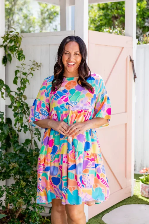 Bianca Dress in Peachy Keen by Kasey Rainbow