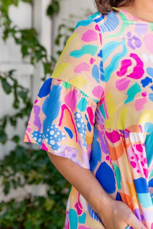 Bianca Dress in Peachy Keen by Kasey Rainbow