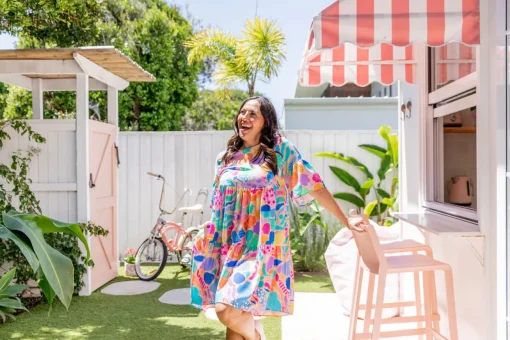 Bianca Dress in Peachy Keen by Kasey Rainbow