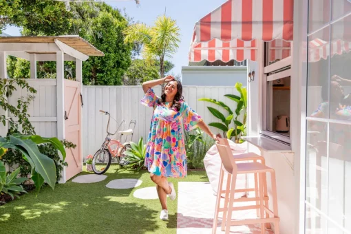 Bianca Dress in Peachy Keen by Kasey Rainbow