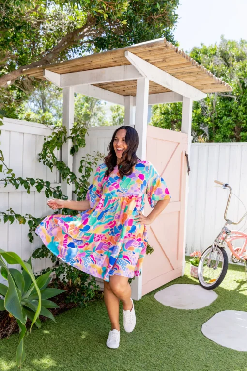 Bianca Dress in Peachy Keen by Kasey Rainbow