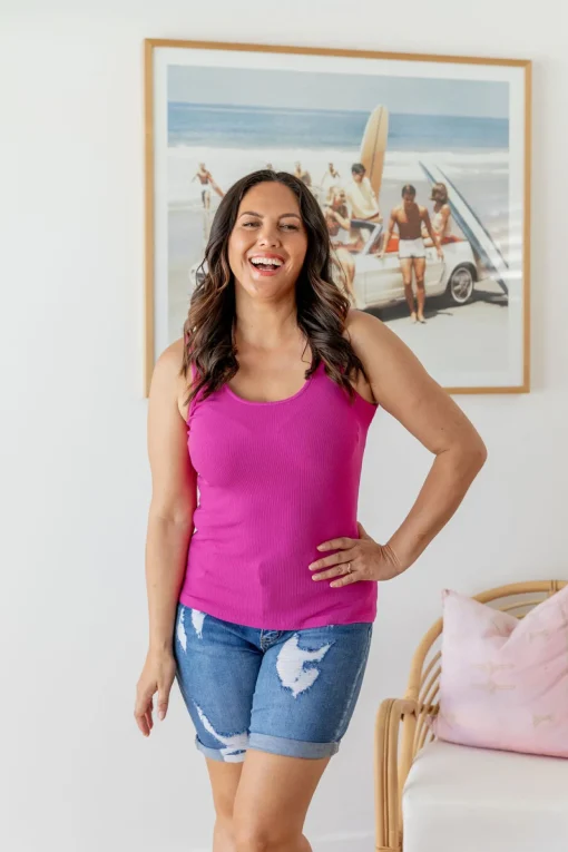 Billi Tank in Fuchsia
