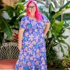 Bonnie Dress in Lilac Daisies