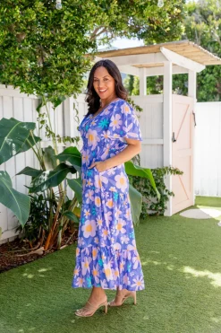Bonnie Dress in Lilac Daisies