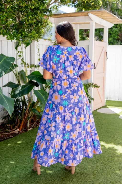 Bonnie Dress in Lilac Daisies