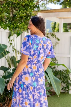 Bonnie Dress in Lilac Daisies
