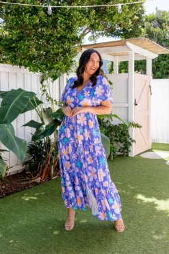 Bonnie Dress in Lilac Daisies