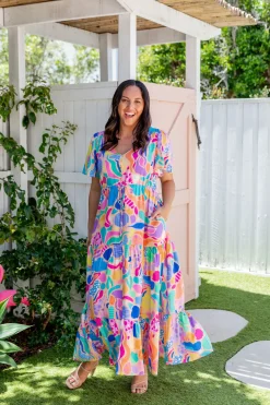 Bonnie Dress in Peachy Keen by Kasey Rainbow