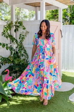 Bonnie Dress in Peachy Keen by Kasey Rainbow
