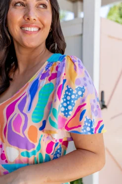 Bonnie Dress in Peachy Keen by Kasey Rainbow