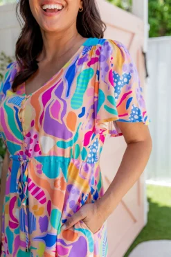 Bonnie Dress in Peachy Keen by Kasey Rainbow