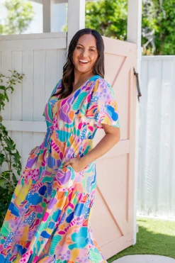 Bonnie Dress in Peachy Keen by Kasey Rainbow