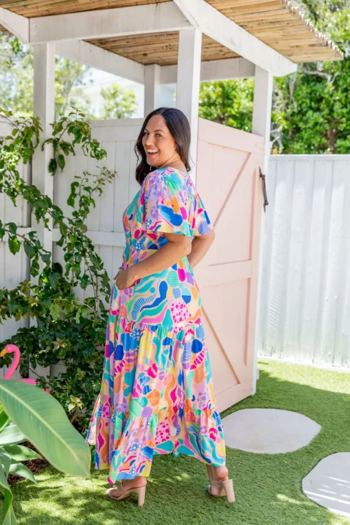 Bonnie Dress in Peachy Keen by Kasey Rainbow