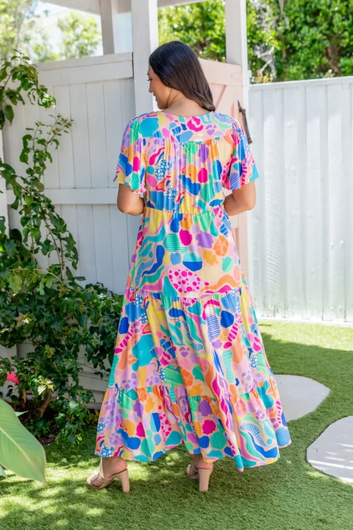 Bonnie Dress in Peachy Keen by Kasey Rainbow