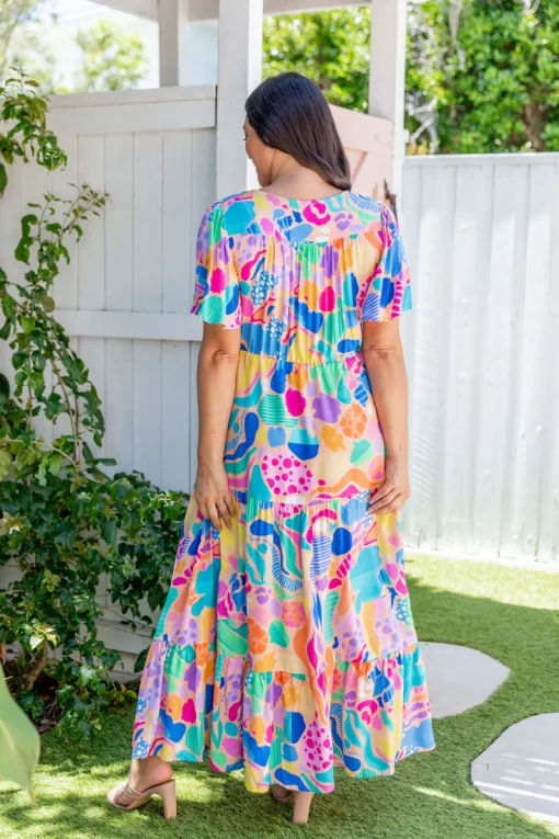 Bonnie Dress in Peachy Keen by Kasey Rainbow