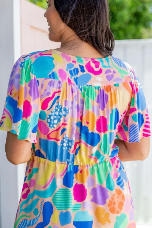 Bonnie Dress in Peachy Keen by Kasey Rainbow