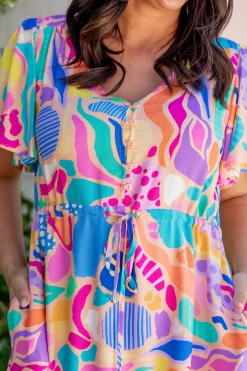 Bonnie Dress in Peachy Keen by Kasey Rainbow