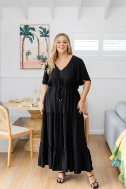 Bonnie Maxi Dress in Black