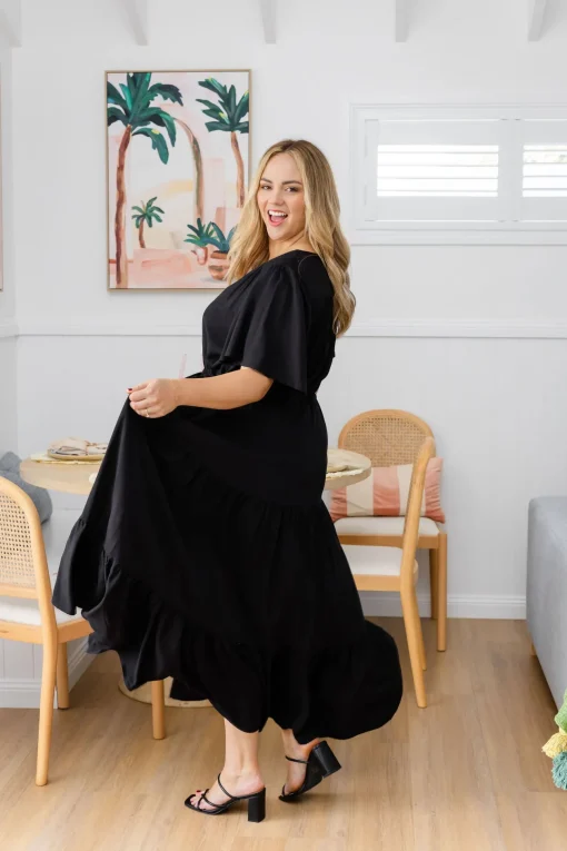 Bonnie Maxi Dress in Black