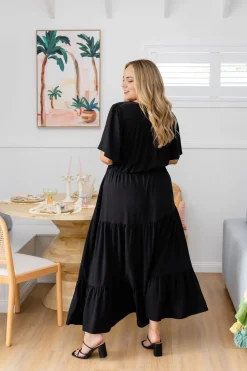 Bonnie Maxi Dress in Black