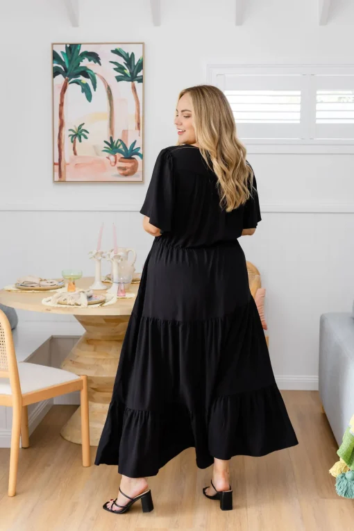 Bonnie Maxi Dress in Black