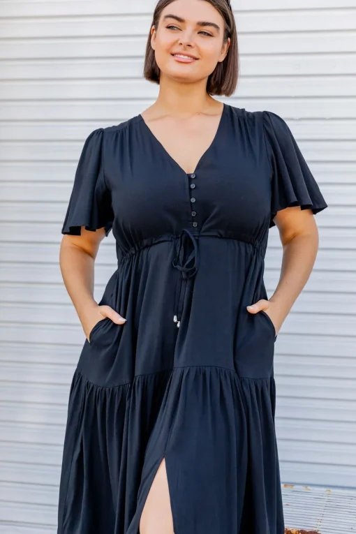 Bonnie Maxi Dress in Black