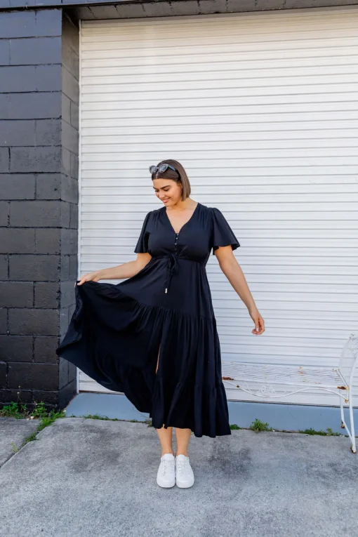 Bonnie Maxi Dress in Black