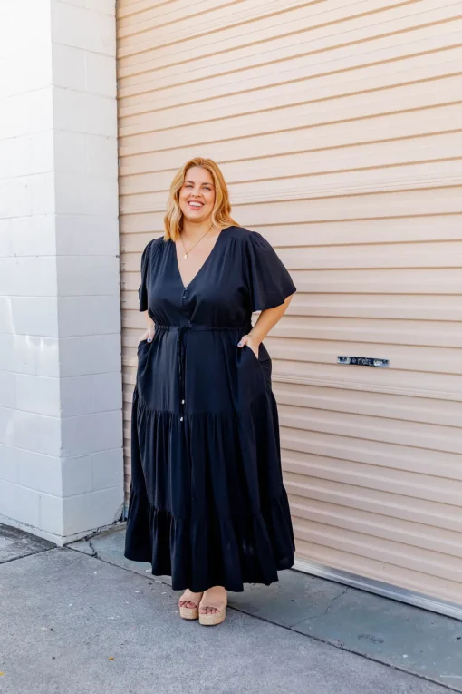 Bonnie Maxi Dress in Black