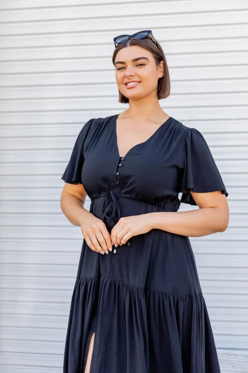 Bonnie Maxi Dress in Black