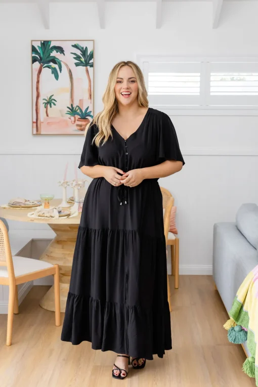 Bonnie Maxi Dress in Black