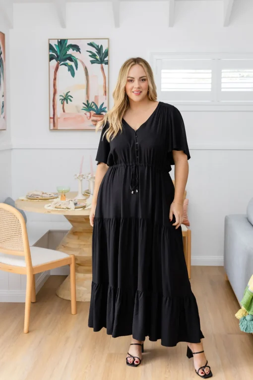 Bonnie Maxi Dress in Black