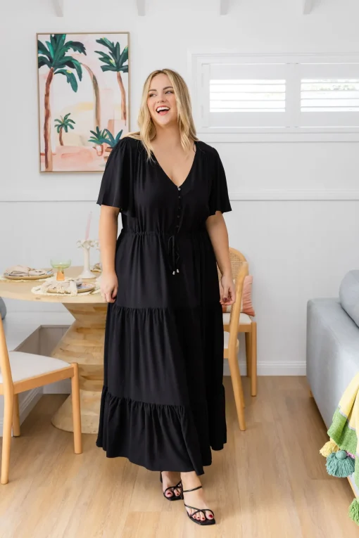 Bonnie Maxi Dress in Black