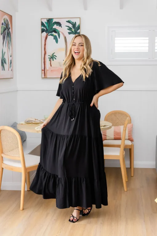 Bonnie Maxi Dress in Black