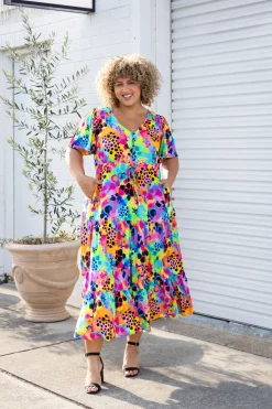 Bonnie Maxi Dress in Messy Mind by Kasey Rainbow