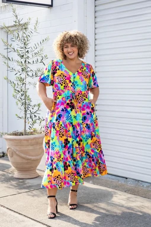 Bonnie Maxi Dress in Messy Mind by Kasey Rainbow