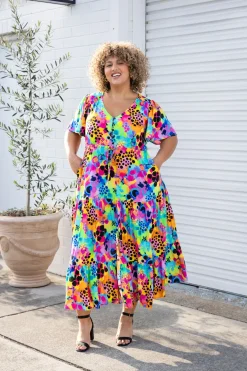 Bonnie Maxi Dress in Messy Mind by Kasey Rainbow